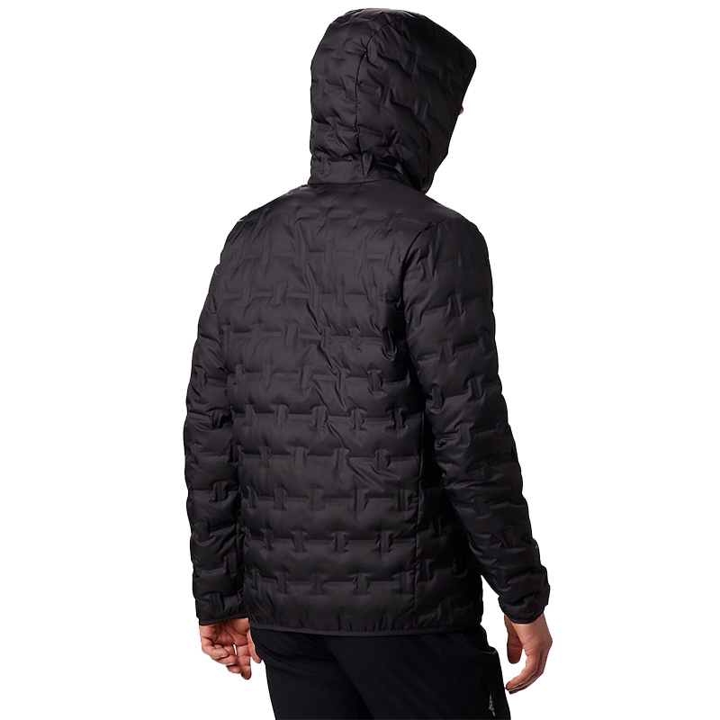 Sizing Chaqueta Columbia Negra Ligera con Capucha Aislante Invierno Serie Outdoor. WE0954-010