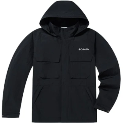 Columbia 黑色純色連帽休閒外套 WE4630-010 Order Columbia 黑色純色連帽休閒外套 WE4630-010