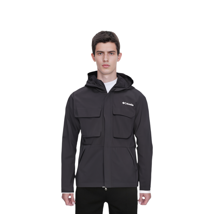 Sizing Columbia 黑色純色連帽休閒外套 WE4630-010