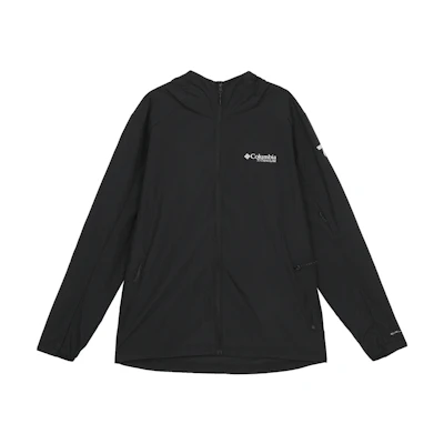 Columbia Black Solid Outdoor Sports Casual Hooded Jacket WE9484-010