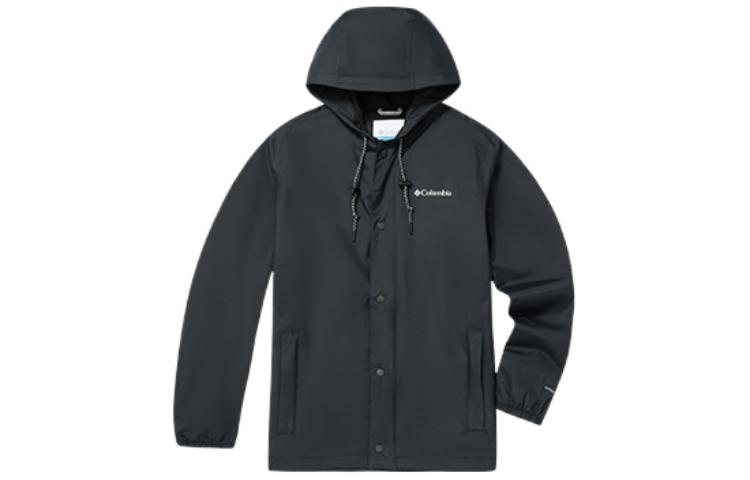 Columbia Black Waterproof Hooded Jacket with Logo Print WE3431-010