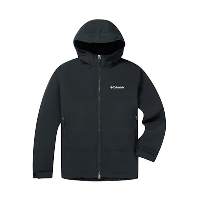 Columbia Black Waterproof Insulated Hoodie Jacket for Outdoor Hiking XE9089-010
