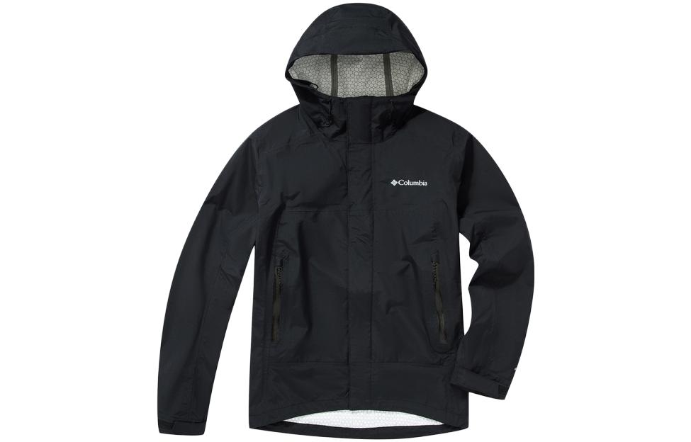 Columbia Black Waterproof Outdoor Hiking Jacket with Logo Print and Hoodie WE8638-010 圖 2