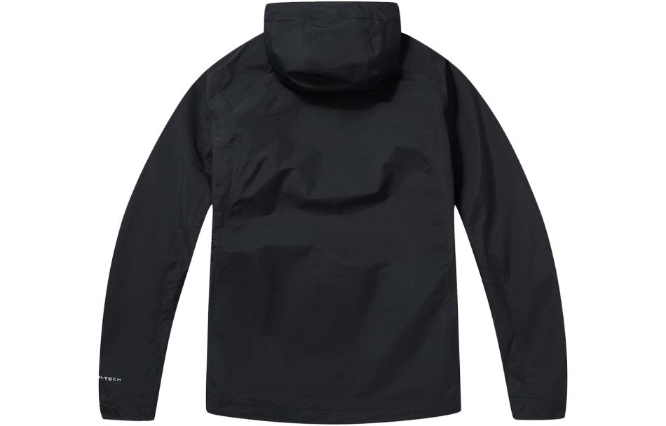 Columbia Black Waterproof Outdoor Hiking Jacket with Logo Print and Hoodie WE8638-010 圖 3