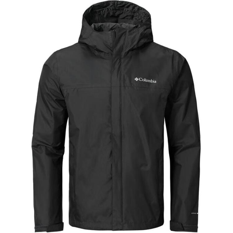 Columbia Black Waterproof Windproof Durable Hooded Hiking Jacket RE2433-012