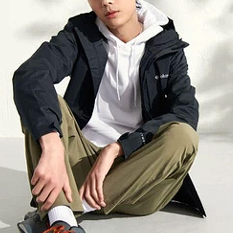 Purchase 哥倫比亞防水防風耐用黑色戶外登山外套 RE0086-010