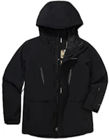 Columbia Black Waterproof Windproof Hooded Jacket with Logo Print WE8225-010 Columbia Black Waterproof Windproof Hooded Jacket with Logo Print WE8225-010