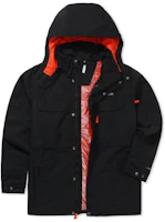 Columbia Black Waterproof Windproof Hooded Jacket with Logo Print XE1486-011 Columbia Black Waterproof Windproof Hooded Jacket with Logo Print XE1486-011