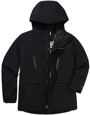 哥倫比亞黑色防水防風連帽外套附Logo印花 WE8225-010 Order 哥倫比亞黑色防水防風連帽外套附Logo印花 WE8225-010