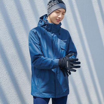 Columbia Blue 3-in-1 Waterproof Windproof Fleece Lined Jacket Outdoor. WE1273-452 Purchase Columbia Blue 3-in-1 Waterproof Windproof Fleece Lined Jacket Outdoor. WE1273-452