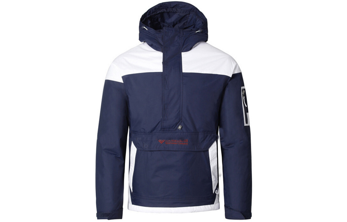 Order 컬럼비아 블루 자수 로고 포켓 후드 집업 재킷 WE1136-468