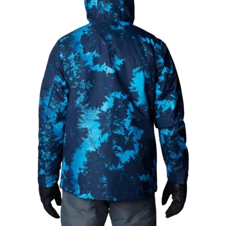 Lookbook 哥倫比亞藍色連帽外套 長袖設計附印花Logo 1866751-492