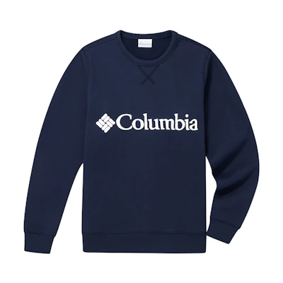 Columbia Blue Pullover Sweatshirt with Logo, Breathable and Casual AE0358-468