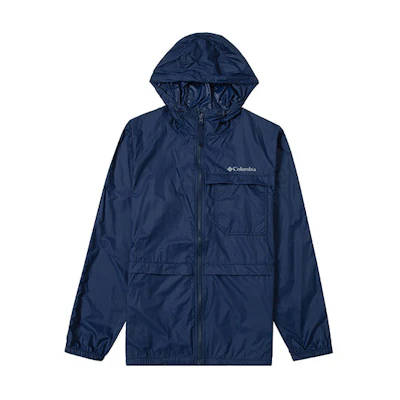 Columbia Blue UPF50 Outdoor Hooded Jacket with Multi-Pocket Design WE1347-464