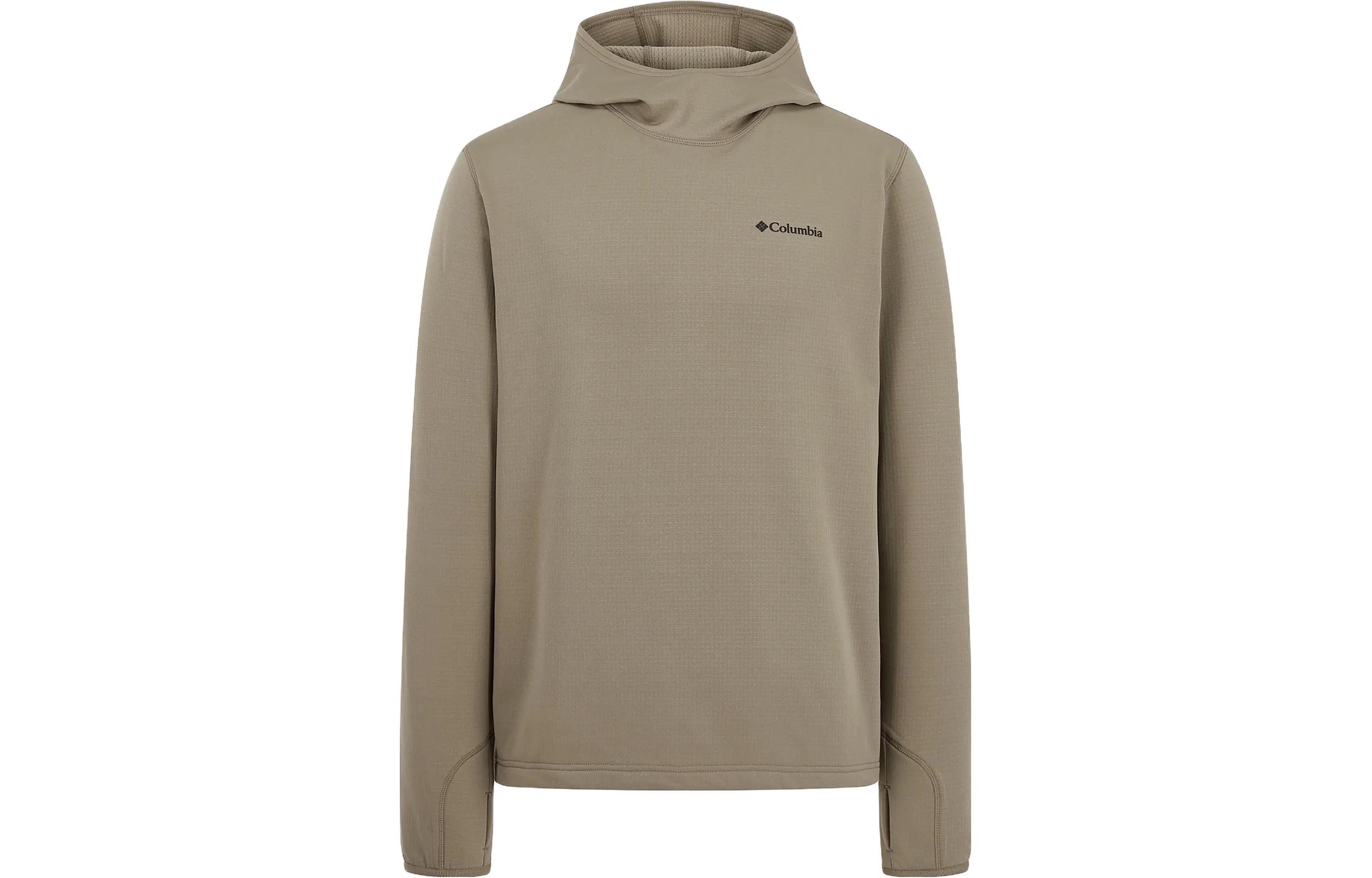 Columbia Brook to Bluff™ Logo Hoodie in Khaki - Fleece Warmth & Style YM6377-297