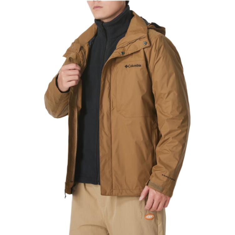 Columbia Brown Outdoor Hiking Logo Hooded Jacket - Warm & Stylish WE6508-257 圖 5