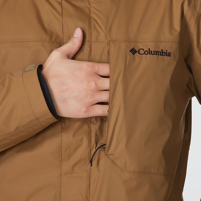 Columbia Brown Outdoor Hiking Logo Hooded Jacket - Warm & Stylish WE6508-257 圖 6