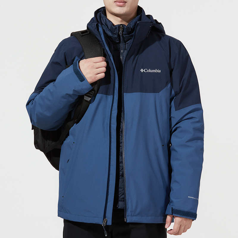 Purchase Columbia CASCADE PEAK 5 Blue 3-in-1 Waterproof Outdoor Jacket with Liner. WE6347-452