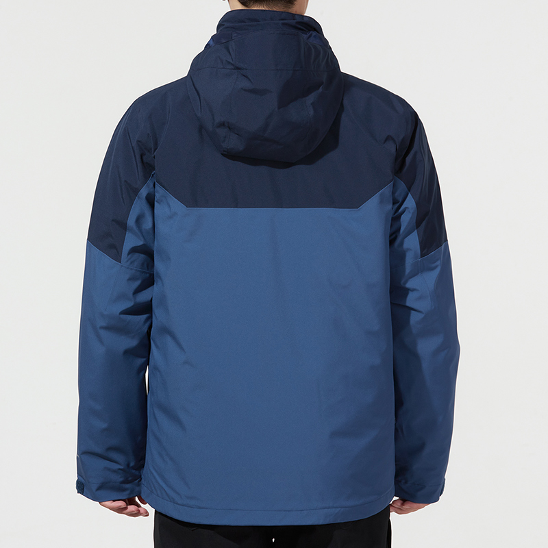 Details for Columbia CASCADE PEAK 5 Blue 3-in-1 Waterproof Outdoor Jacket with Liner. WE6347-452