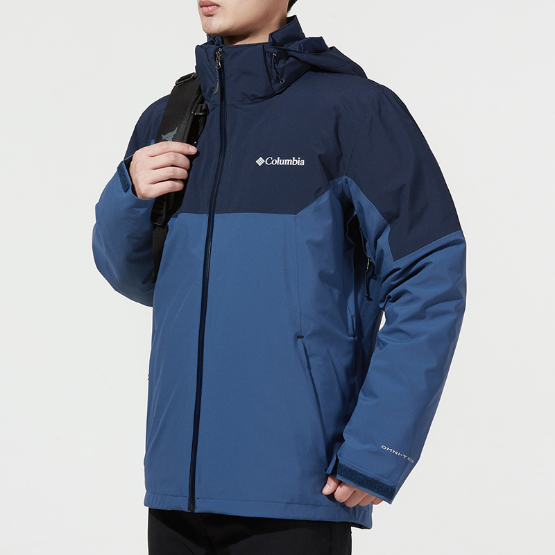 Sizing Columbia CASCADE PEAK 5 Blue 3-in-1 Waterproof Outdoor Jacket with Liner. WE6347-452