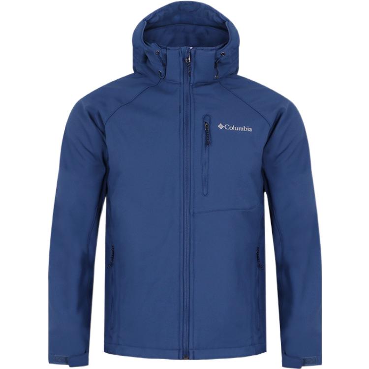 Columbia Cascade Ridge 2 Solid Logo Hooded Jacket - Blue WE3241-453