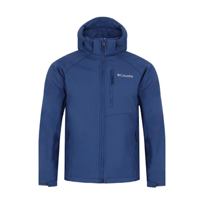 Columbia Cascade Ridge 2 Solid Logo Hooded Jacket - Blue WE3241-453