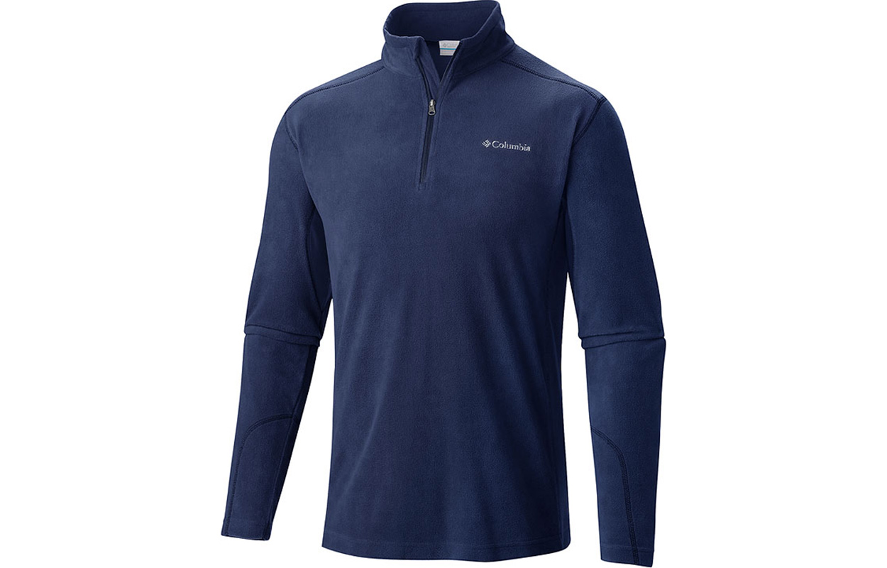 Columbia Casual Outdoor Half-Zip Fleece Jacket Blue Winter Edition AE6558-466