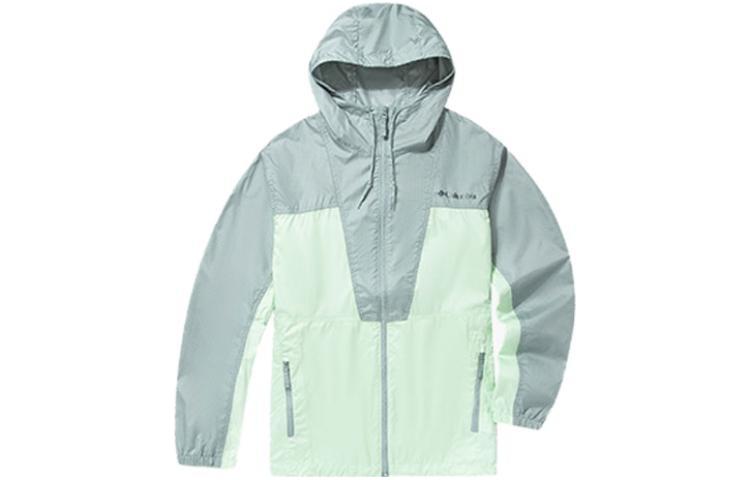 Columbia Color-Block Hooded Zip Jacket Green WE9620-318