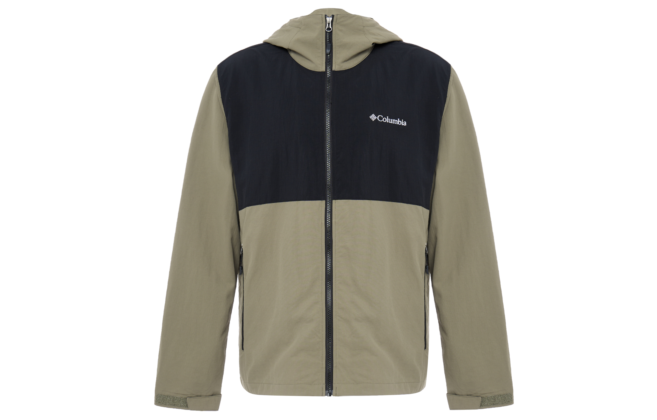 Columbia Colorblock Hooded Breathable Running Jacket Green XE3394-397