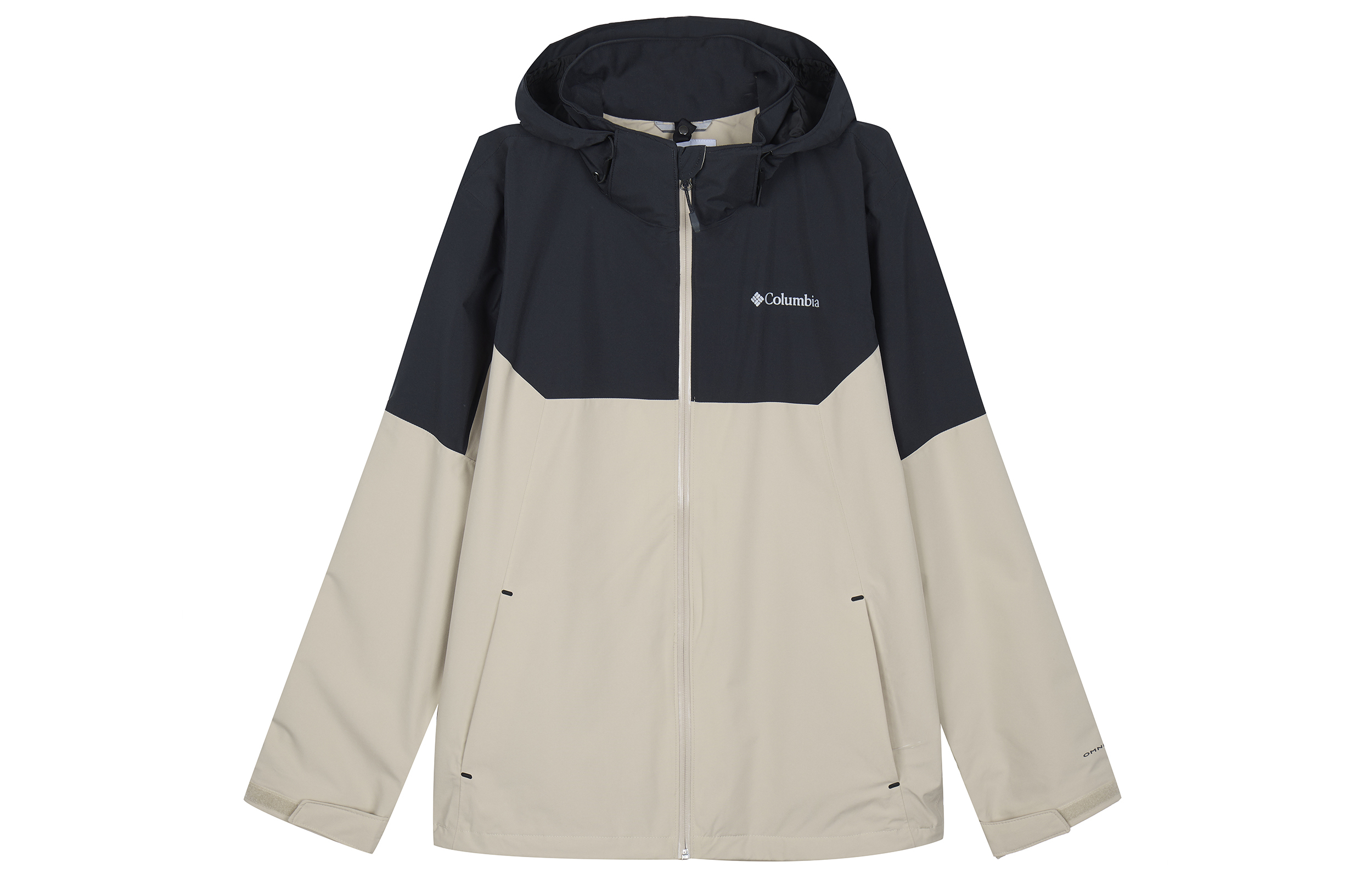 Columbia Colorblock Logo Softshell Waterproof Outdoor Jacket Unisex Off-White XE3580-271