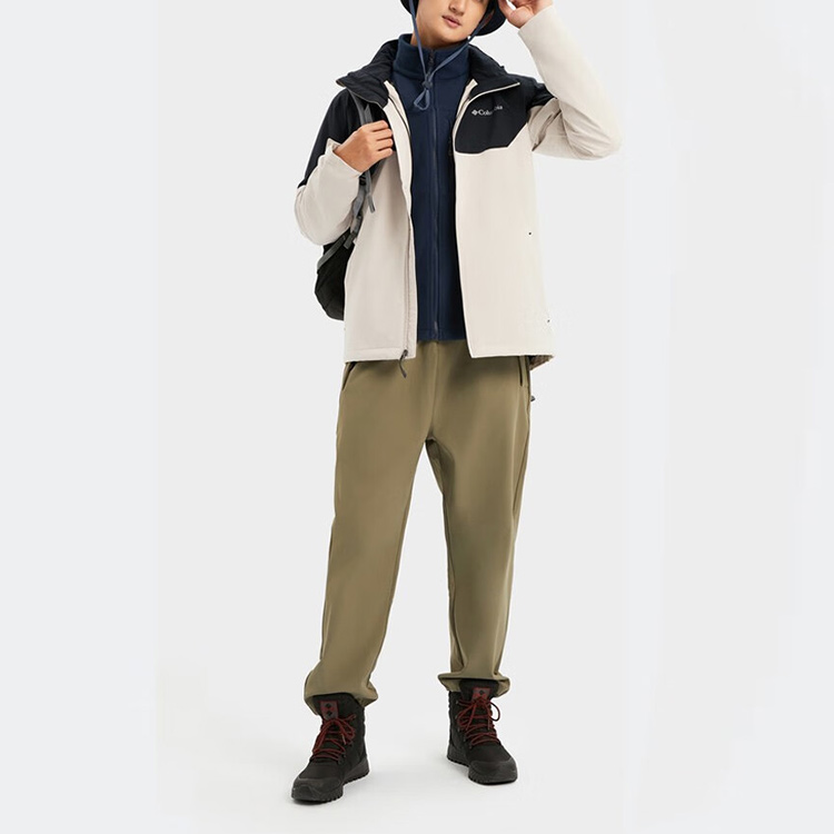 Columbia Colorblock Logo Softshell Waterproof Outdoor Jacket Unisex Off-White XE3580-271 圖 4