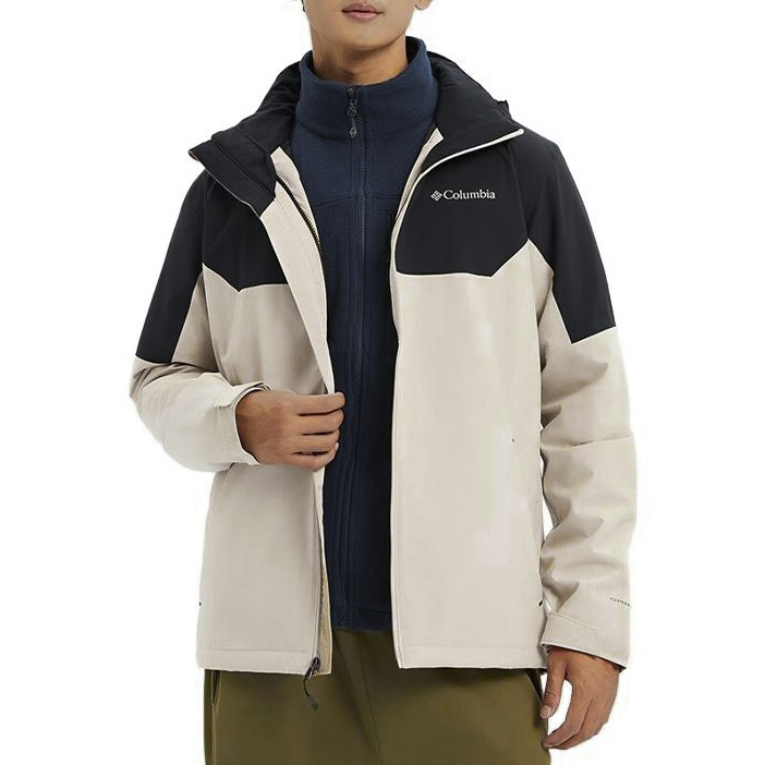Columbia Colorblock Logo Softshell Waterproof Outdoor Jacket Unisex Off-White XE3580-271 圖 6