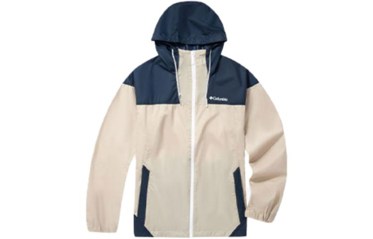 Columbia Colorblock Zipper Hoodie Jacket - Off White WE0757-272