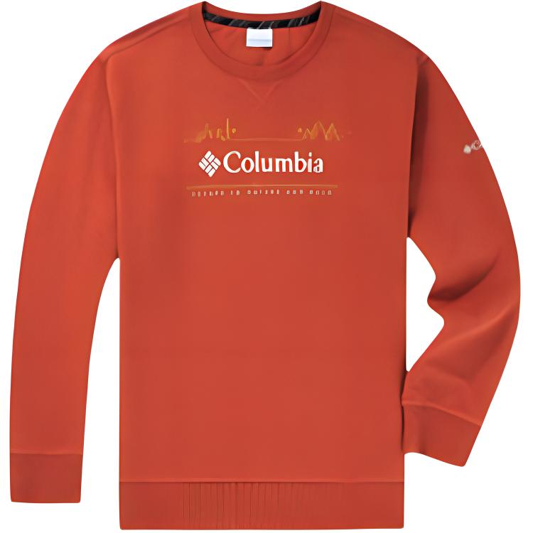 Columbia Coral Crewneck Sweatshirt with Letter Print Long Sleeves AE3664-849