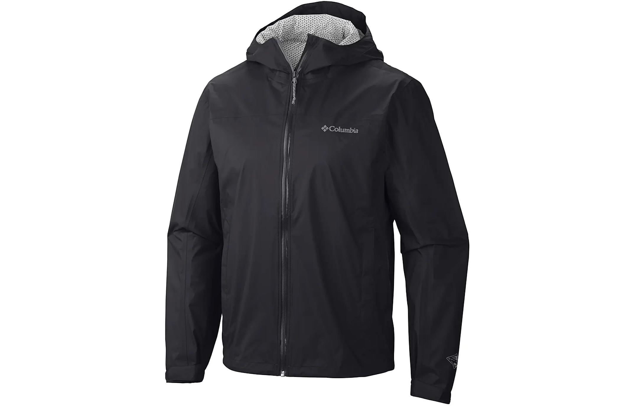 Columbia EvaPOURation Logo Print Hooded Jacket Black RE2023-010