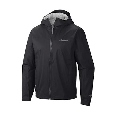 Columbia EvaPOURation Logo Print Hooded Jacket Black RE2023-010