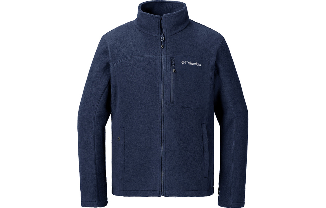 Columbia Fleece Outdoor Hiking Jacket Navy Blue PM4518-465
