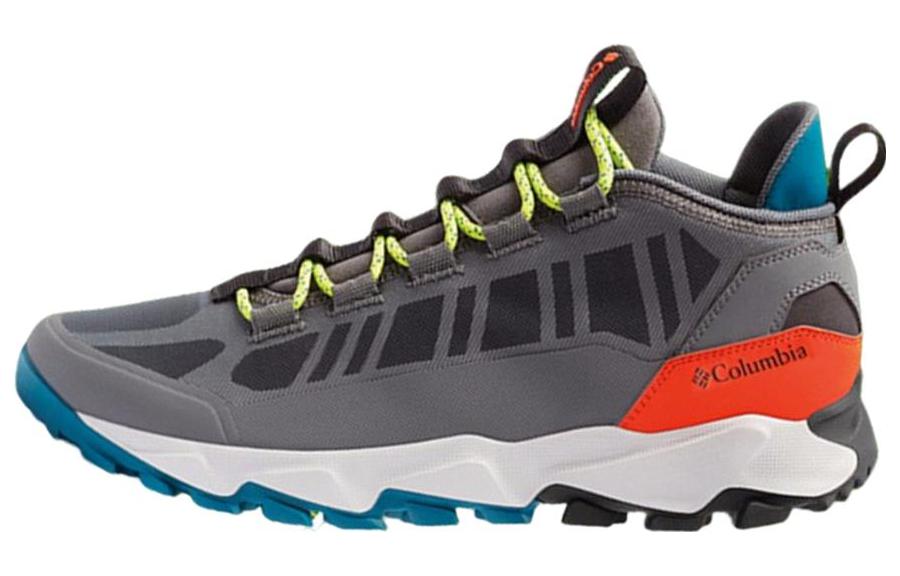 Buy Columbia哥倫比亞 Flow Borough 減震防滑耐磨 低幫 戶外功能鞋 灰藍橙