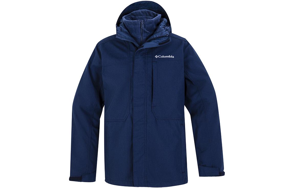 Columbia FW22 Blue 3-in-1 Insulated Hooded Jacket Winter Edition WE0399-464