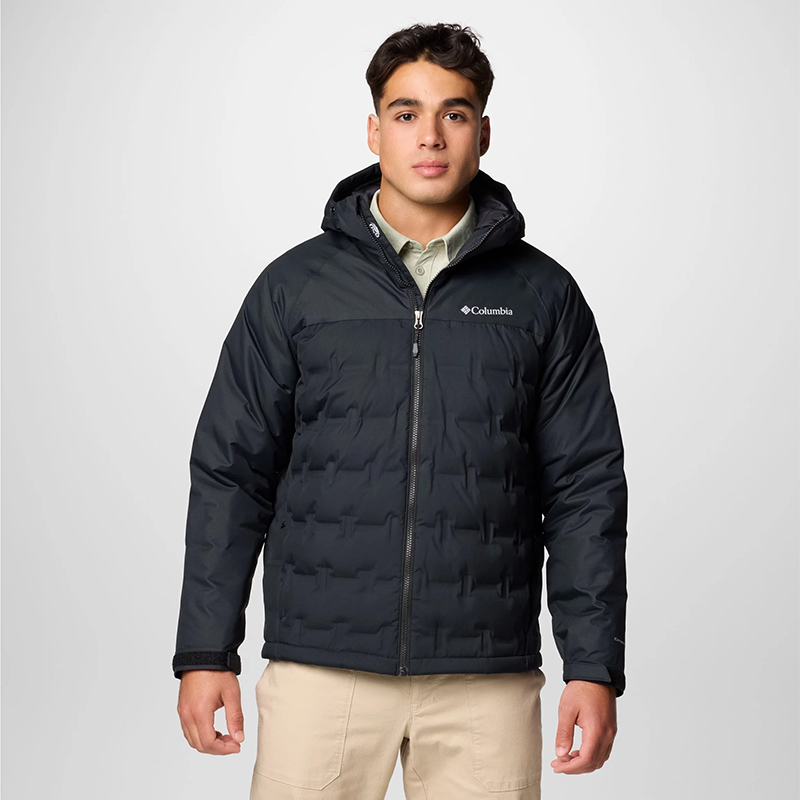 Shop 哥倫比亞 Grand Trek 3 防水防風保暖羽絨外套 黑色 WE7857-010