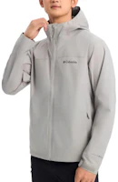 Columbia Gray Waterproof Windbreaker Hooded Jacket - Soft & Breathable. RE2023-027 Columbia Gray Waterproof Windbreaker Hooded Jacket - Soft & Breathable. RE2023-027