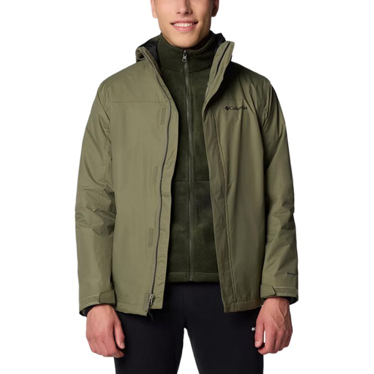 Columbia Green 3-in-1 Waterproof Windproof Hiking Jacket with Fleece Liner WE3321-397 圖 4