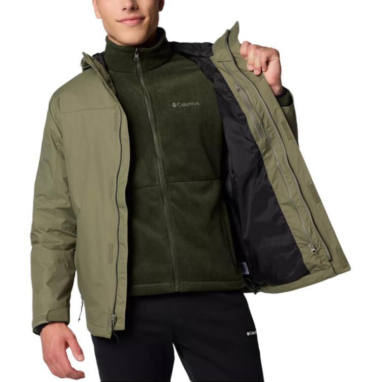 Columbia Green 3-in-1 Waterproof Windproof Hiking Jacket with Fleece Liner WE3321-397 圖 7