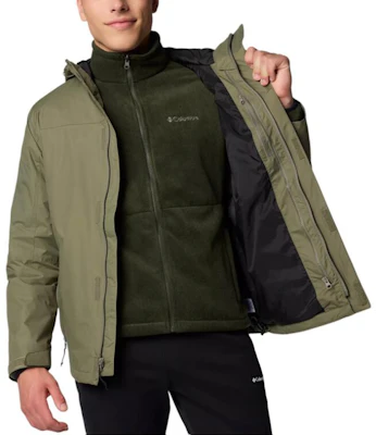 コロンビア グリーン 3イン1 防水防風 ハイキングジャケット フリース付き WE3321-397 Sizing コロンビア グリーン 3イン1 防水防風 ハイキングジャケット フリース付き WE3321-397