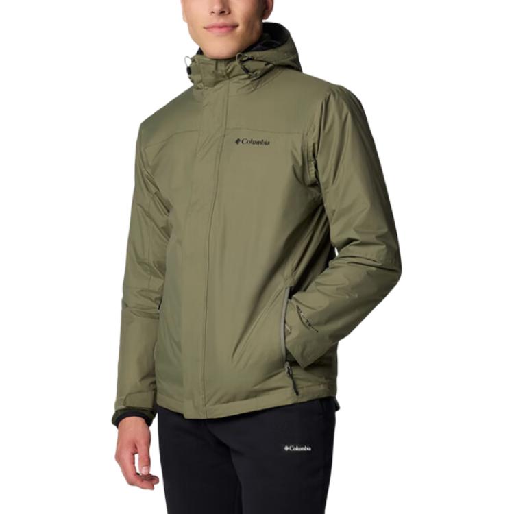 Columbia Green 3-in-1 Waterproof Windproof Hiking Jacket with Fleece Liner WE3321-397 圖 9