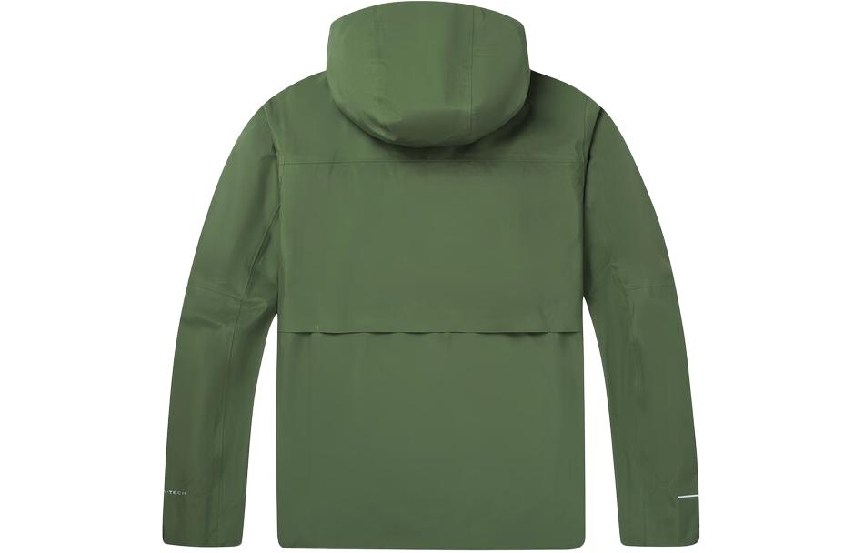 Lookbook 哥倫比亞防水戶外綠色登山外套附標誌 - 春季系列 WE4517-352