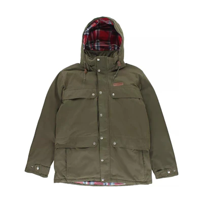 Columbia Green Hooded Pocket Long Sleeve Jacket Unisex 1716621-213
