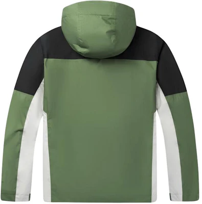 コロンビア グリーン 防水 カラーブロック フード付き アウトドアジャケット WE3535-352 Lookbook コロンビア グリーン 防水 カラーブロック フード付き アウトドアジャケット WE3535-352