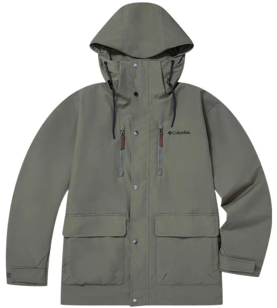columbia-green-waterproof-windproof-outdoor-hooded-jacket-xe-1763-397
