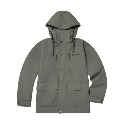 Columbia Green Waterproof Windproof Outdoor Hooded Jacket XE1763-397